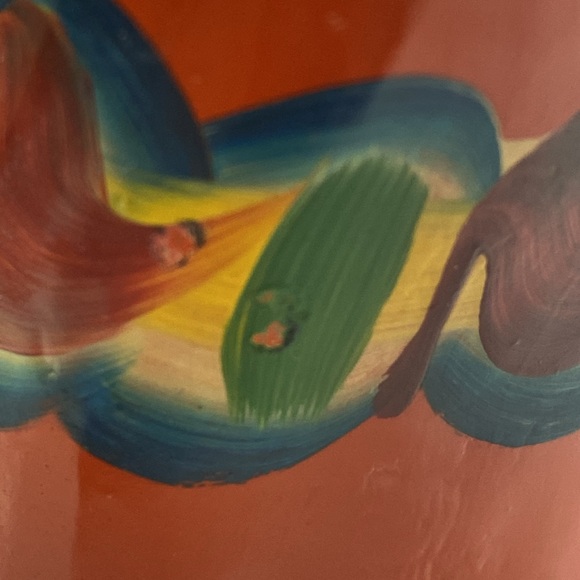 Nils Olsson Wood Dala Horse Figure Folk 7" tall at the ears Sweden colorful - Picture 8 of 10